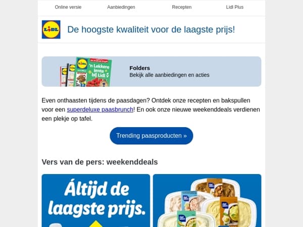 Ren naar Lidl voor een Deluxe Pasen