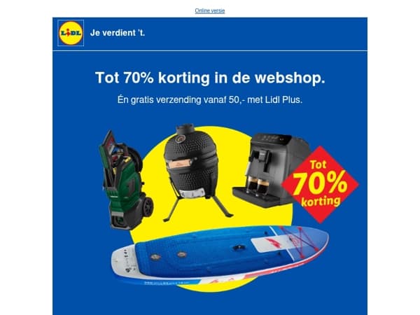 Super webdeals: tot 70% korting op heel veel producten 🛍
