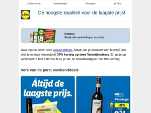 Nieuwe weekenddeals: van wijn tot sinaasappelen