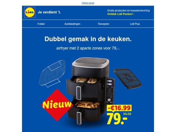 Dubbel voordeel: dubbele airfryer & XXL deals