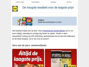 Bijna weekend: ontdek onze nieuwe weekenddeals