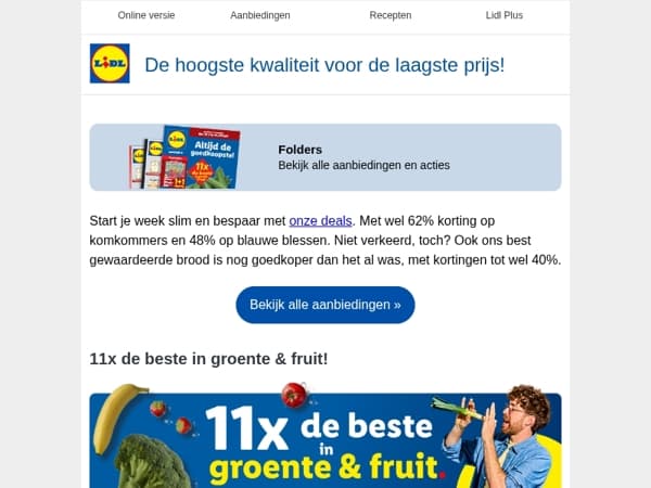 Start je week met voordeel