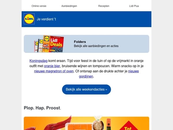 Koningsdag 🧡 vier je met deze Koningsdeals