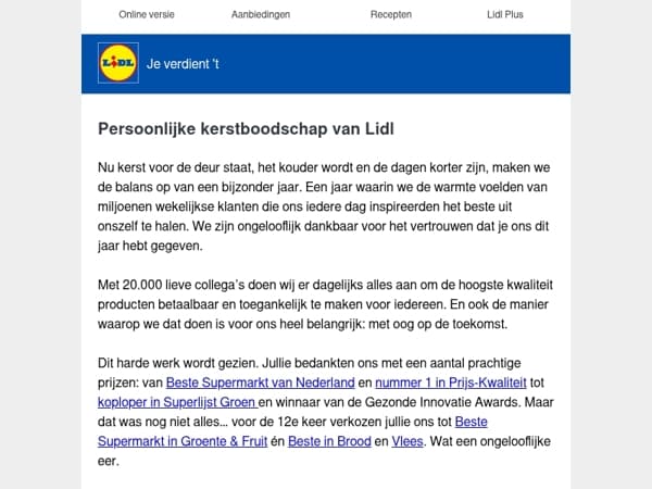 Bedankt!