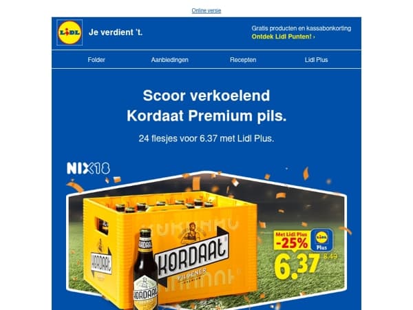Voetbal in de zon? Kratje Kordaat -25% en meer zonnige deals ☀️