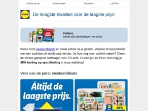 Weekenddeals: van sushibox tot stokbrood