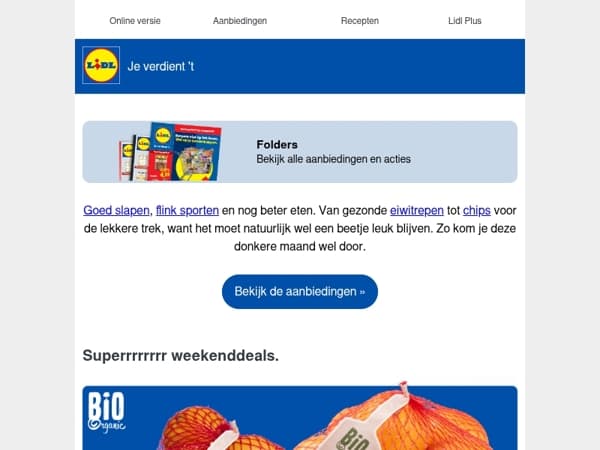 20% korting op sportkleding voor dames en heren