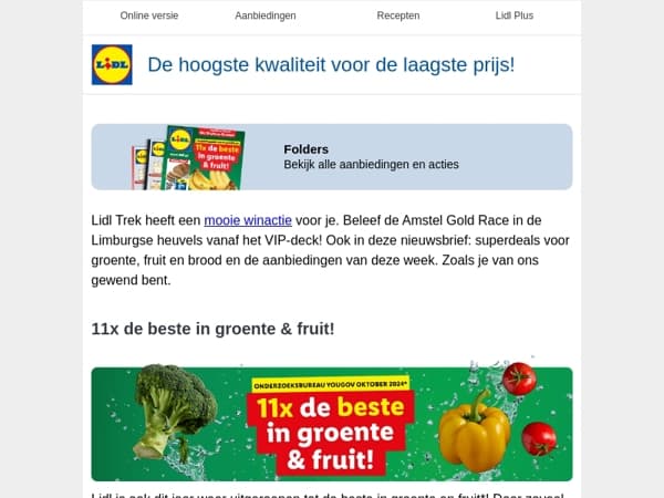 De beste aanbiedingen in groente, fruit en brood