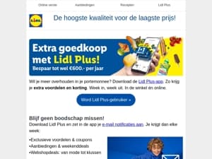 Benut de voordelen van Lidl Plus
