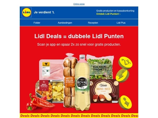 Ontvang nu dubbele Lidl punten