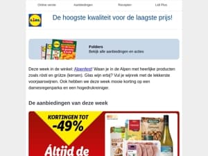 Deze week bij Lidl: seizoenswijnen & Alpenfest