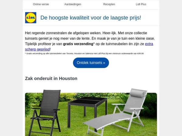 Tuinsets: ontdek onze nieuwe collectie