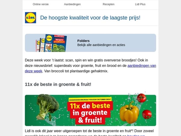 Nergens goedkoper: €0.69 voor een halve kilo broccoli