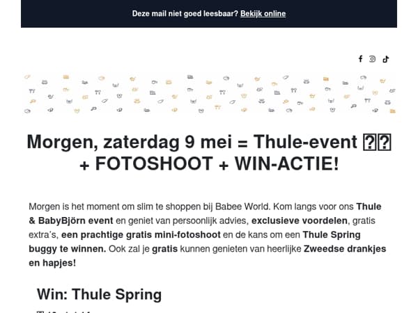 Niet te missen event in de winkel! 