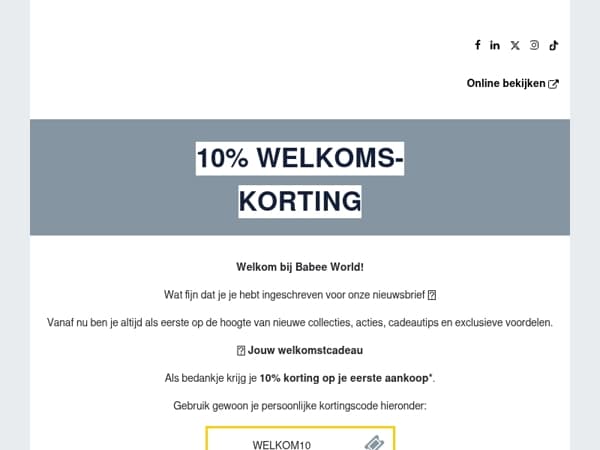 JOUW WELKOMSCADEAU! 🐝💛