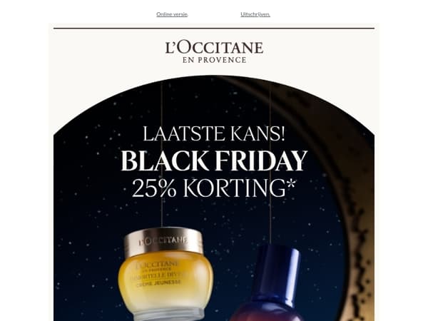 Black Friday eindigt vanavond