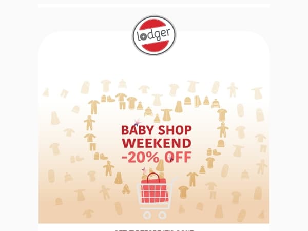 Baby Shop Weekend -20% Korting