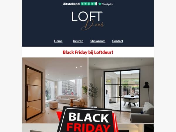 Vandaag Black Friday: jouw stalen deur met mega korting