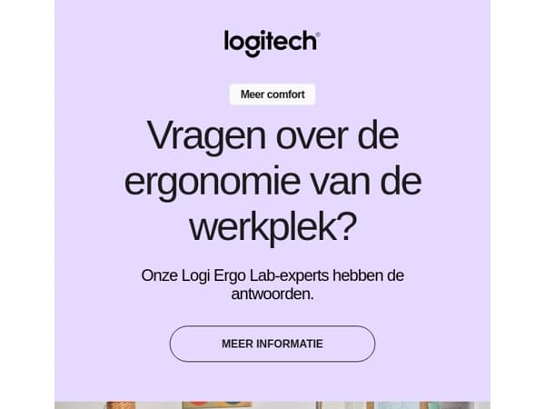 Werk comfortabel, werk geavanceerd met de Logitech Ergo Series