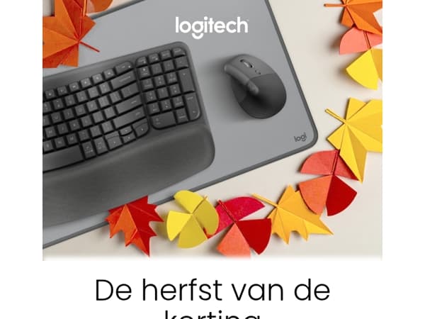 Bespaar in de herfst met tot 35% korting + gratis bureau-onderlegger bij muis- en toetsenbordcombinatie