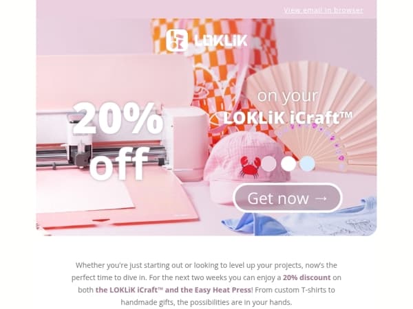 20% off to start your crafting journey! 👩‍🎨