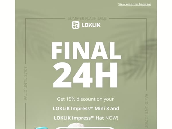 SUMMER FLASH SALE is ENDING! ⚡️🙈