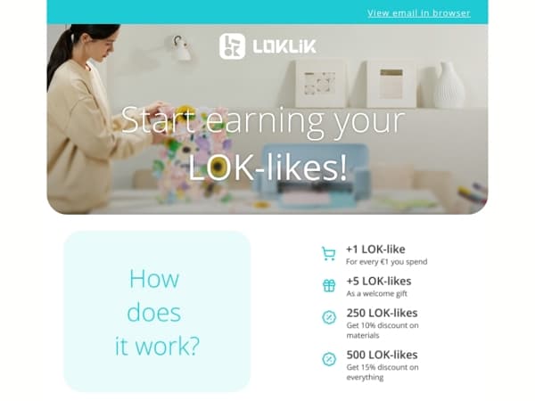NEW: Earn LOK-likes and save! 🙌