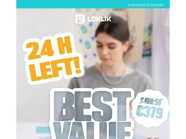 24h left on this crazy deal!! 🩵