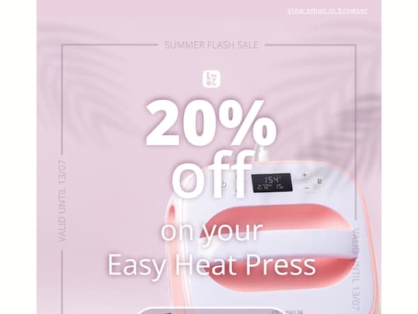 20% discount is heating up! 🔥