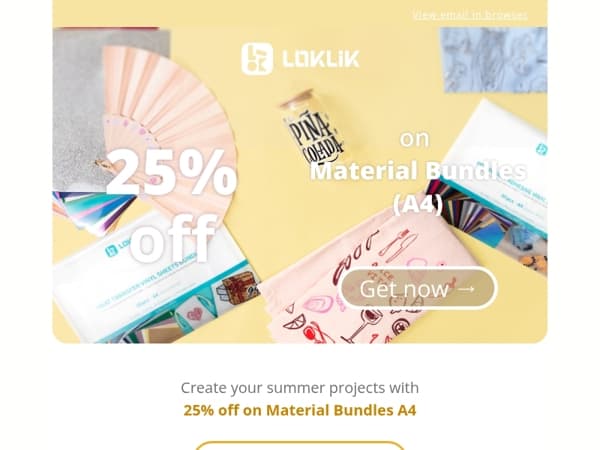 25% discount on your next project! 🦋