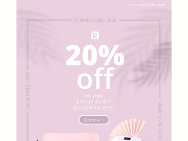 20% discount, only 3 days left! 🔔