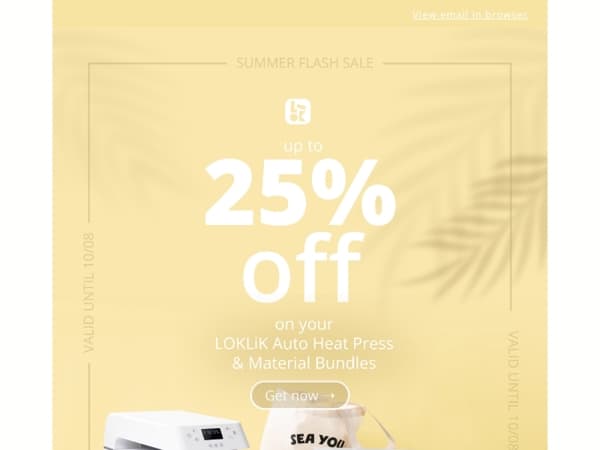 New week, new 25% discount... 🛍️