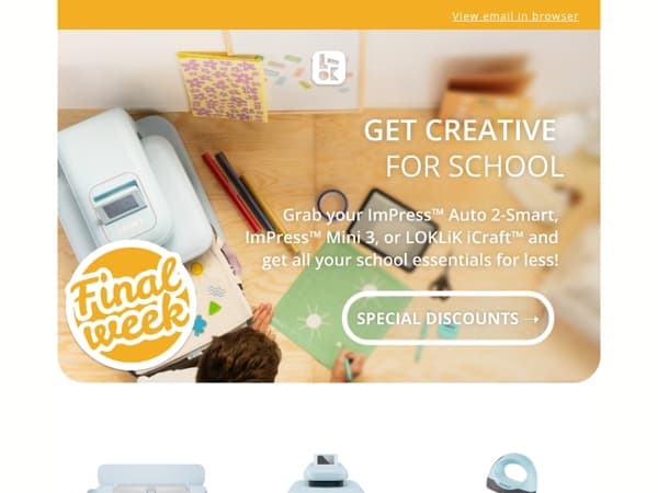 FINAL WEEK to enjoy your discount! 🏁