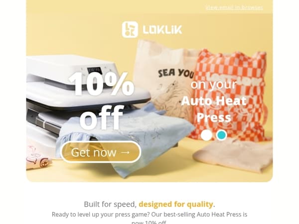 10% ON AUTO HEAT PRESS 🤪