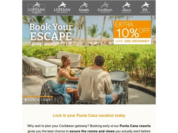 Secure your 2027 Punta Cana stay