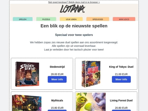 Gezelschapsspellen - nieuwe releases april