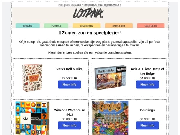 Zomer, zon en speelplezier!