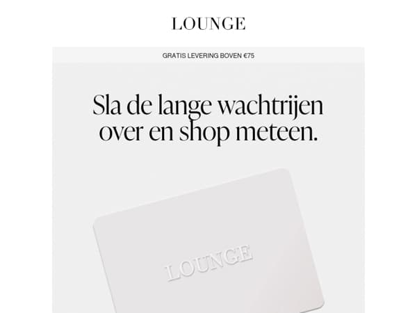 Deze is voor de lastminute shoppers