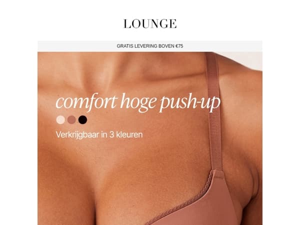 Een comfortabele push-up beha?