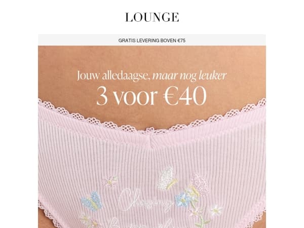 Nieuwe broekjes: 3 voor €40