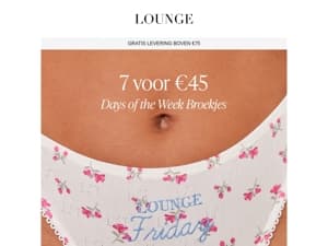Weer op voorraad: Days of the Week Strings