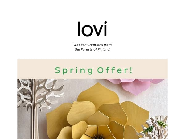 Don’t Miss Out! -20% Spring Offer in Lovi Online Store!