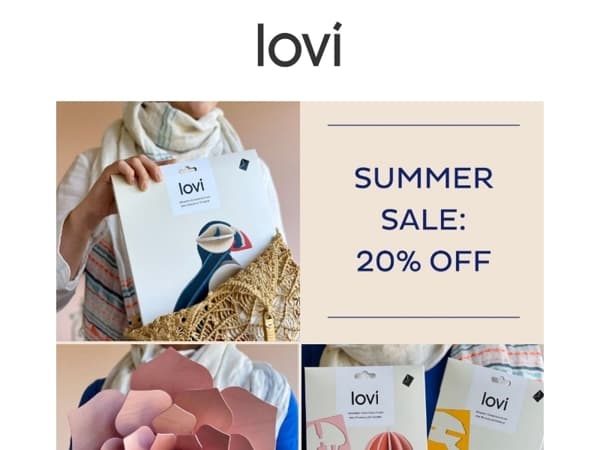 Enjoy 20% Off at the Lovi Online Store