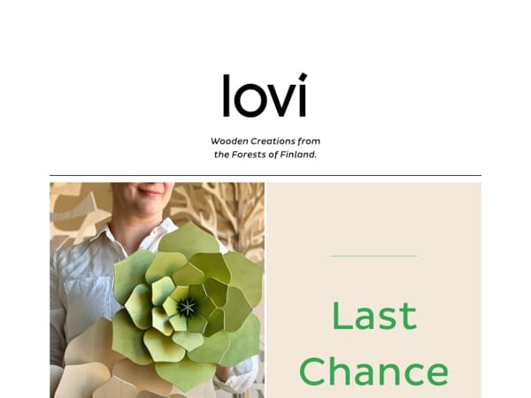 Last Chance for 20% Off in Lovi Online Store!