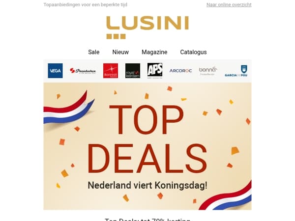 Topdeals voor Koningsdag! 🧡