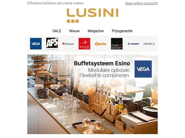 Een buffet dat indruk maakt – met ESINO van VEGA