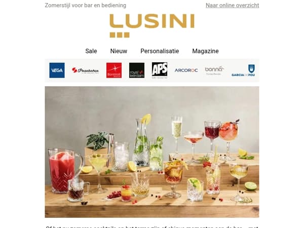 Van bar tot beleving - alles voor professionele service en tevreden gasten.