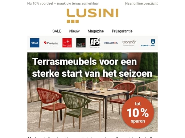 Nu tot 10% korting op bestsellers – de buitenruimte opnieuw vormgeven