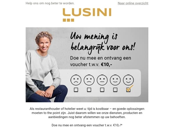 Uw mening telt!