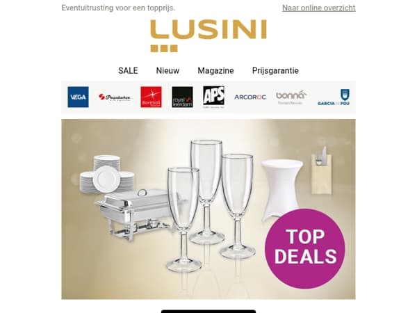 Start het eventseizoen met onze beste deals!